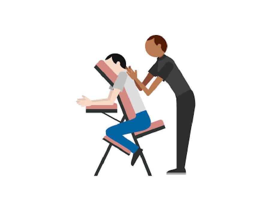 Massage Amma sur chaise